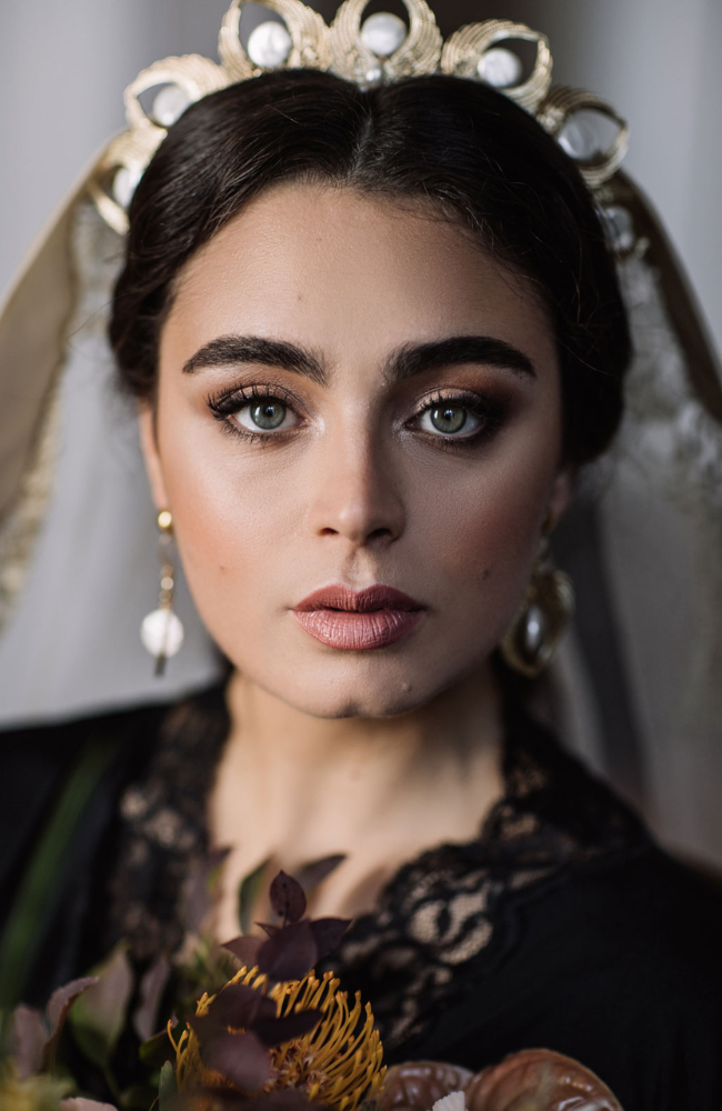 Fotografia della Cliente dopo la sessione di trucco sposa a palermo